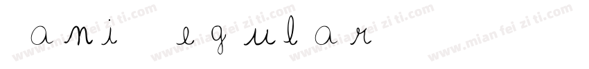 Vani Regular字体转换
